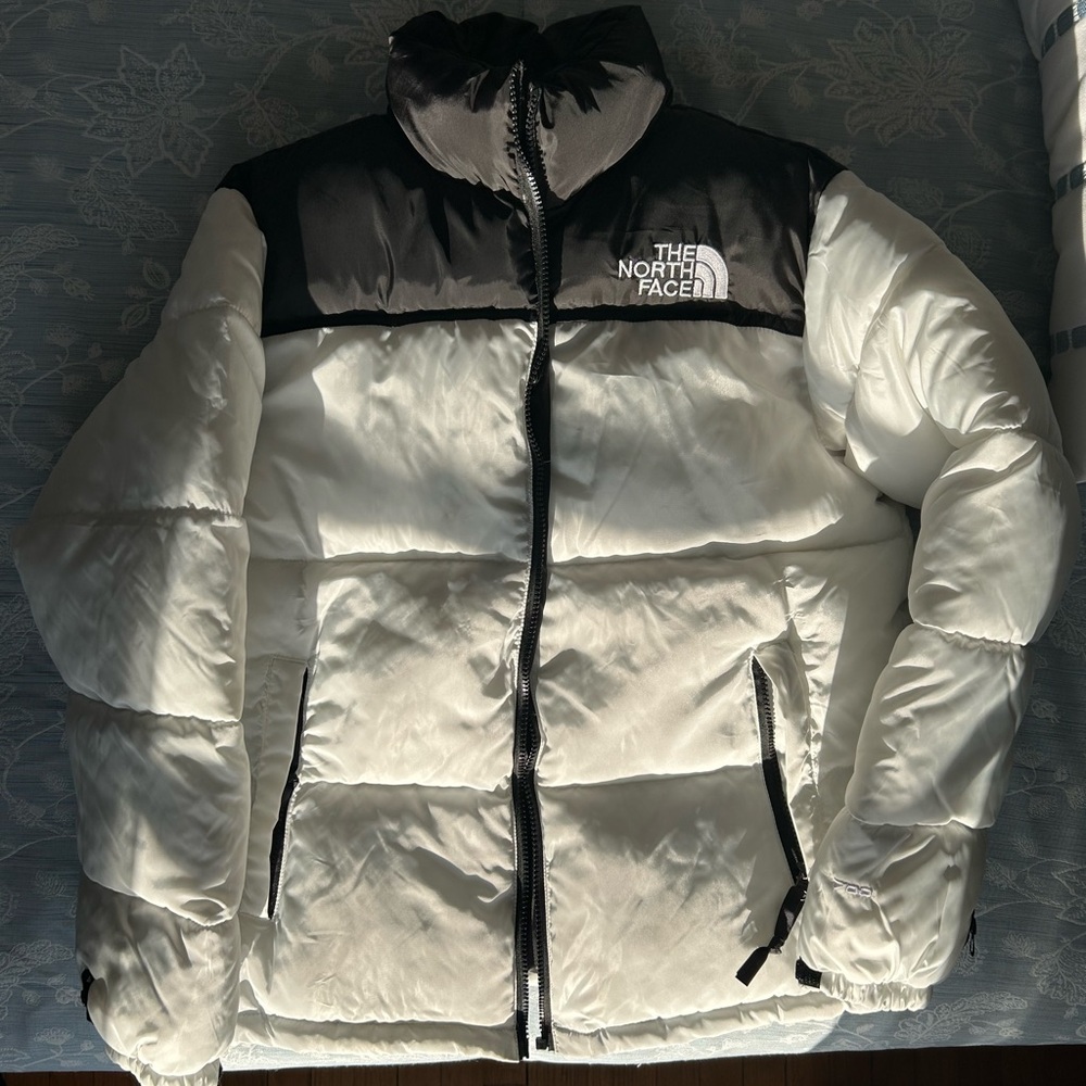 The North Face Black and White Puffer Jacket